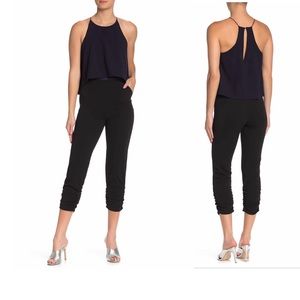 Love...Ady Blue/Black Jumpsuit